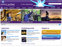 Tablet Screenshot of epilepsyscotland.org.uk